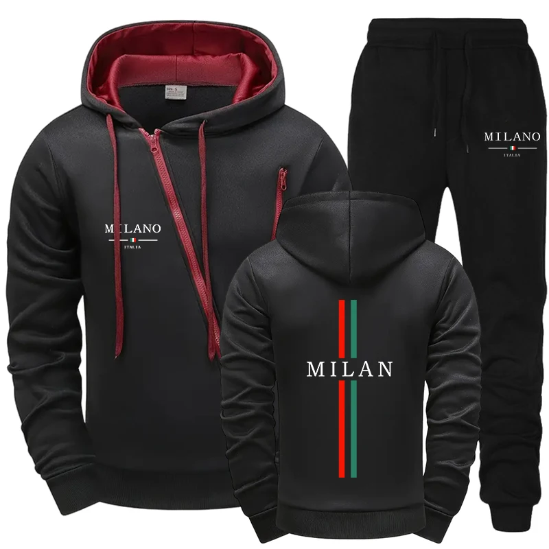 Winter Clothing Pk - Men Tracksuit Sets Fashion Casual Daily